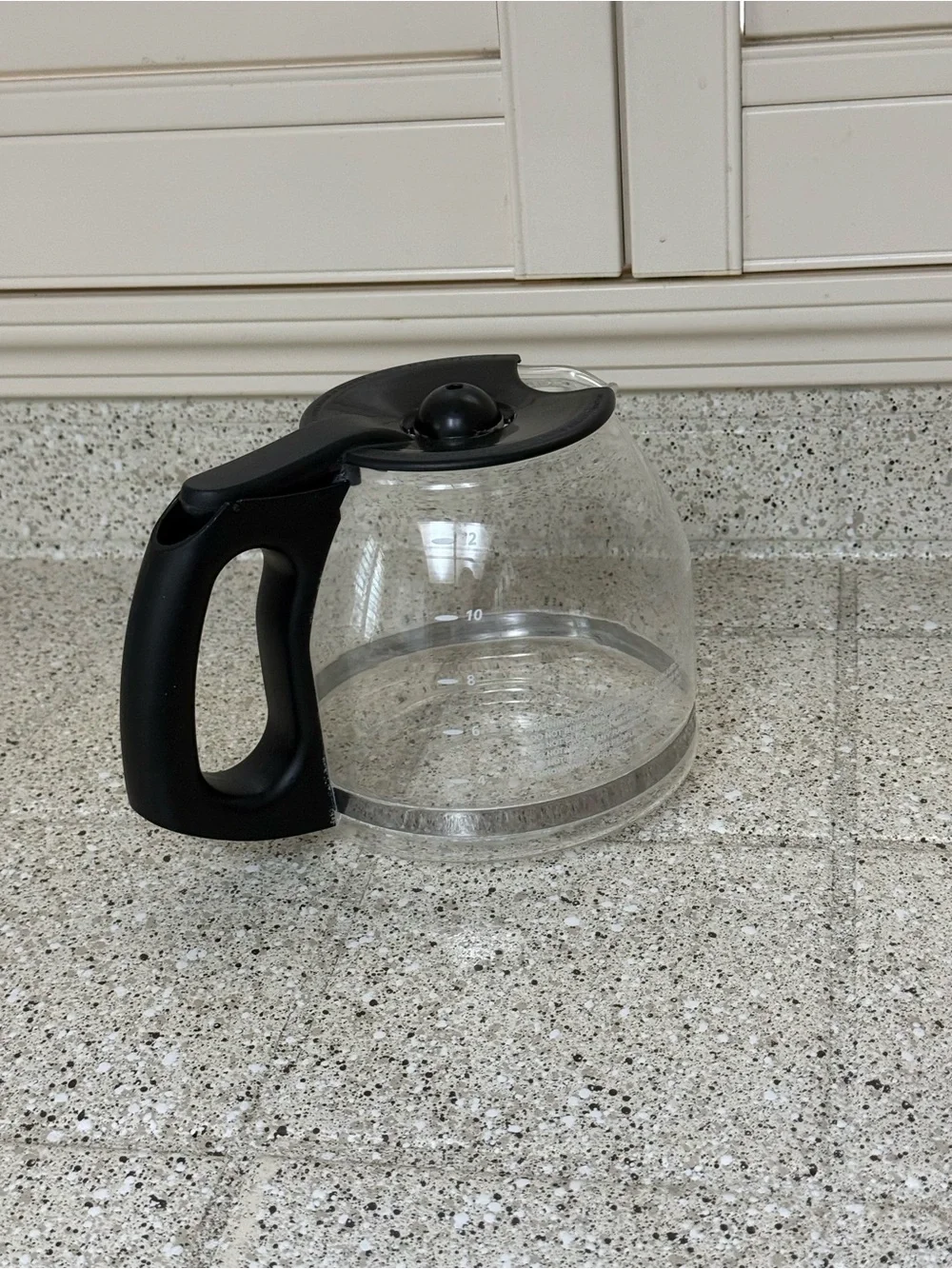 Mr. Coffee 12-Cup Glass Coffee Carafe with Black Handle and Lid
